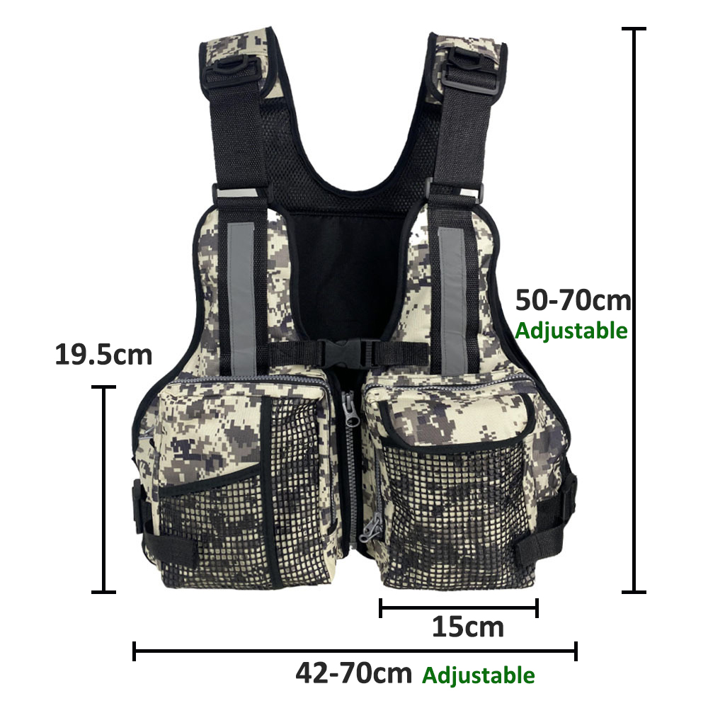 Fishing Equipment Us - Outdoor Fishing Vest with Multiple Pockets